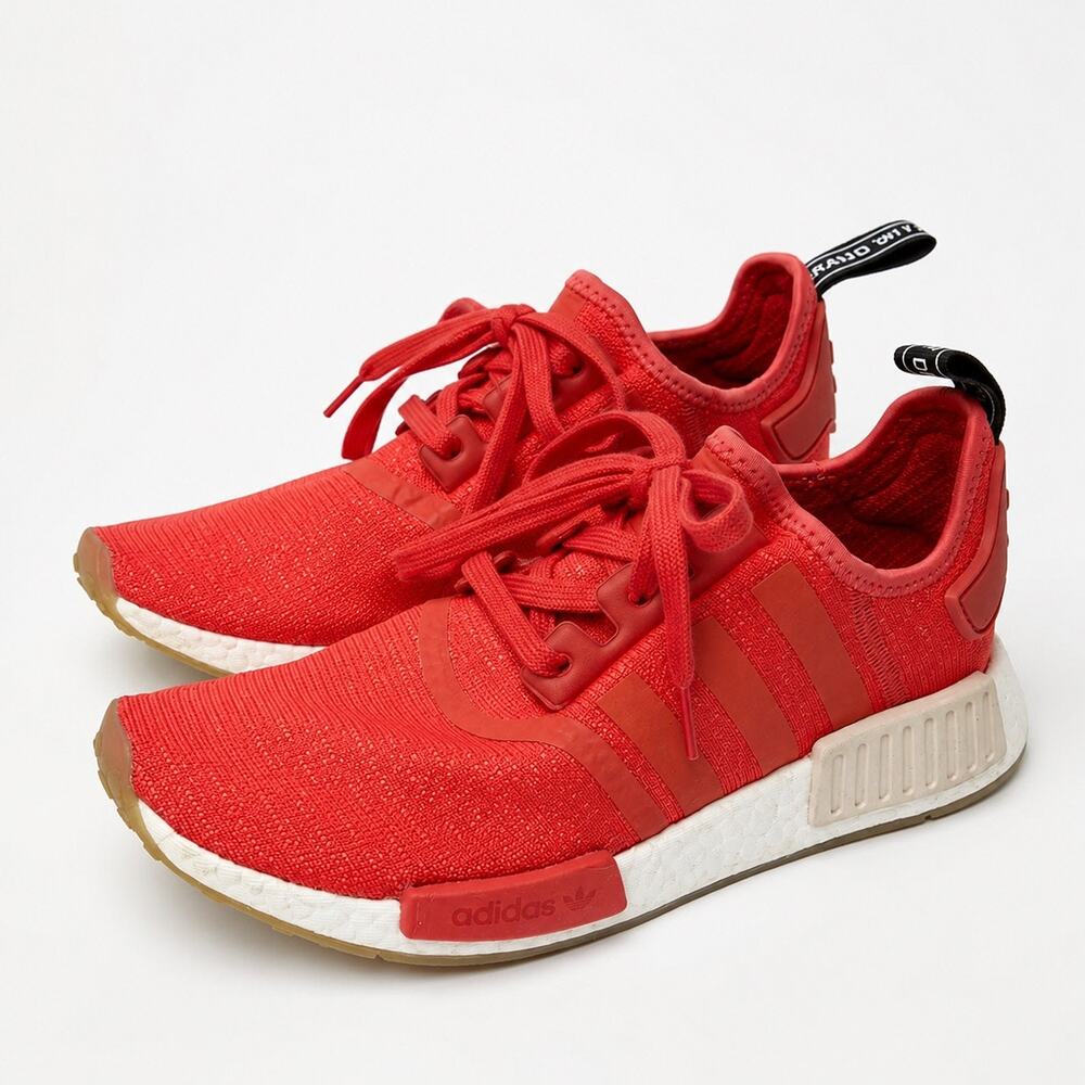 Adidas NMD R1 Boost Coral Red Sneakers Women’s Size 8 Running Shoes Athletic